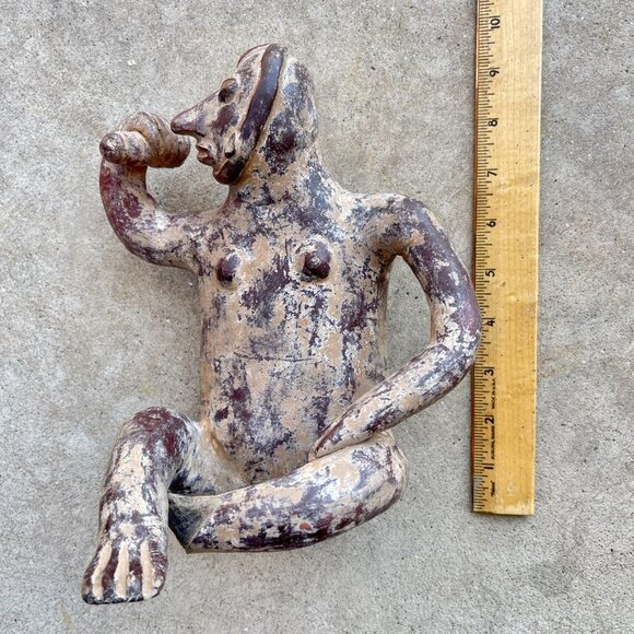 Pre-Columbian Style Seated Figurine - Picture 11 of 14